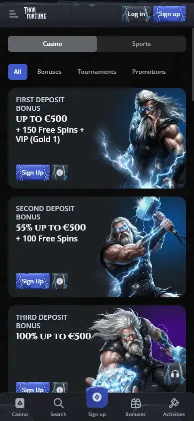 ThorFortune Casino screenshot 6