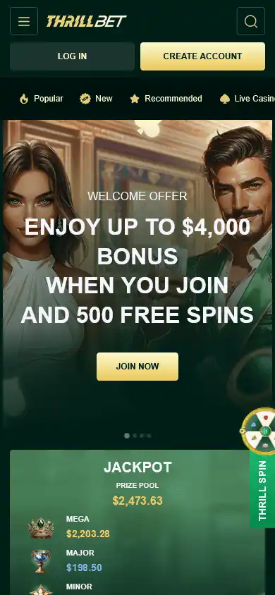ThrillBet Casino screenshot 2