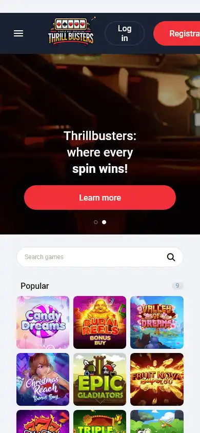 Thrillbusters Casino screenshot 3