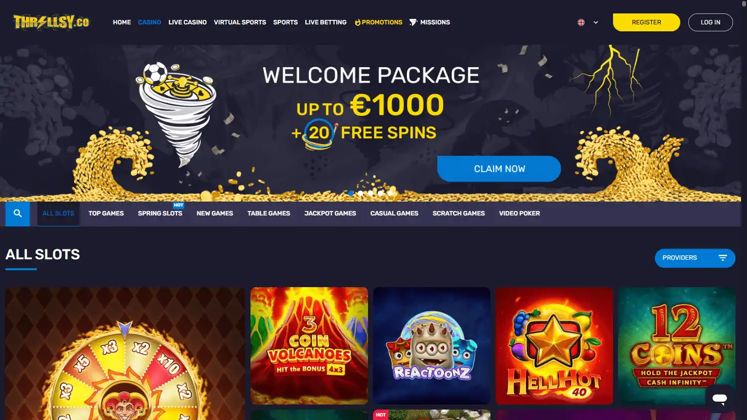 Thrillsy Casino screenshot 2