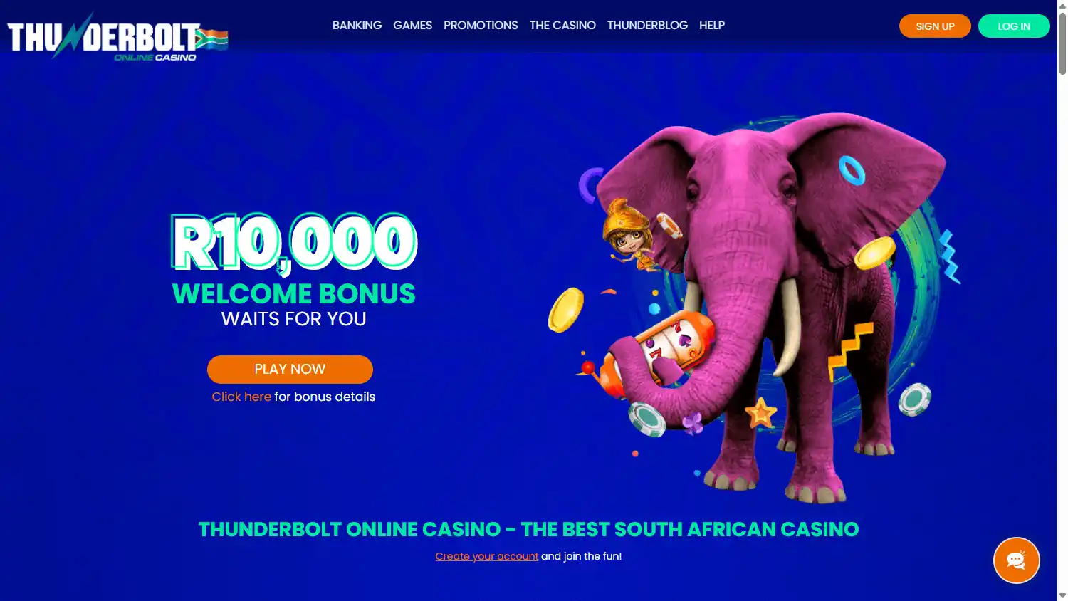 Thunderbolt Casino screenshot 1