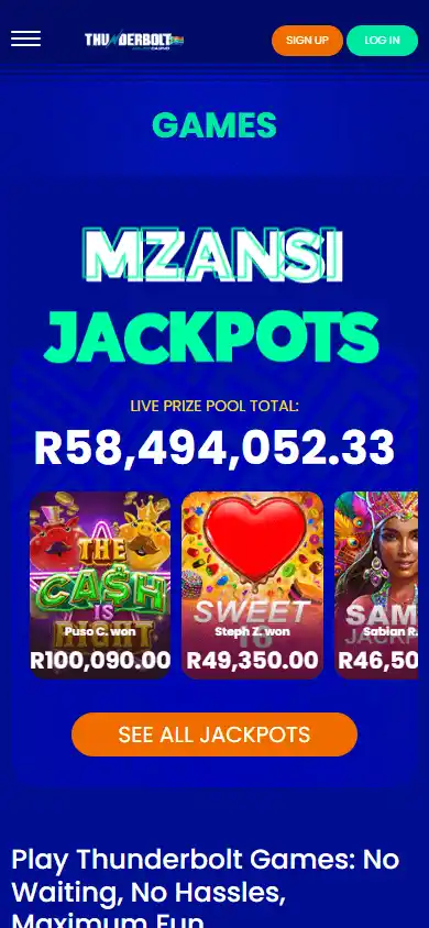 Thunderbolt Casino screenshot 5