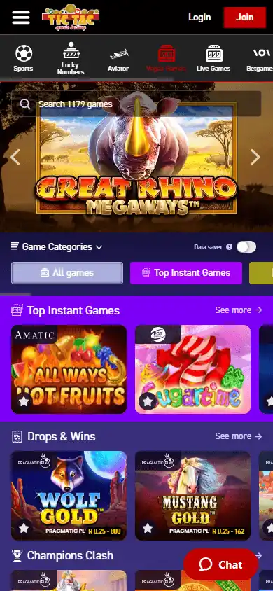 Tictacbets Casino screenshot 5