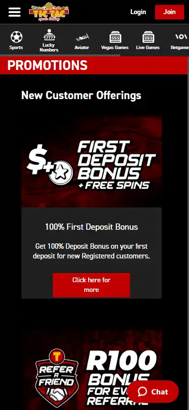 Tictacbets Casino screenshot 6