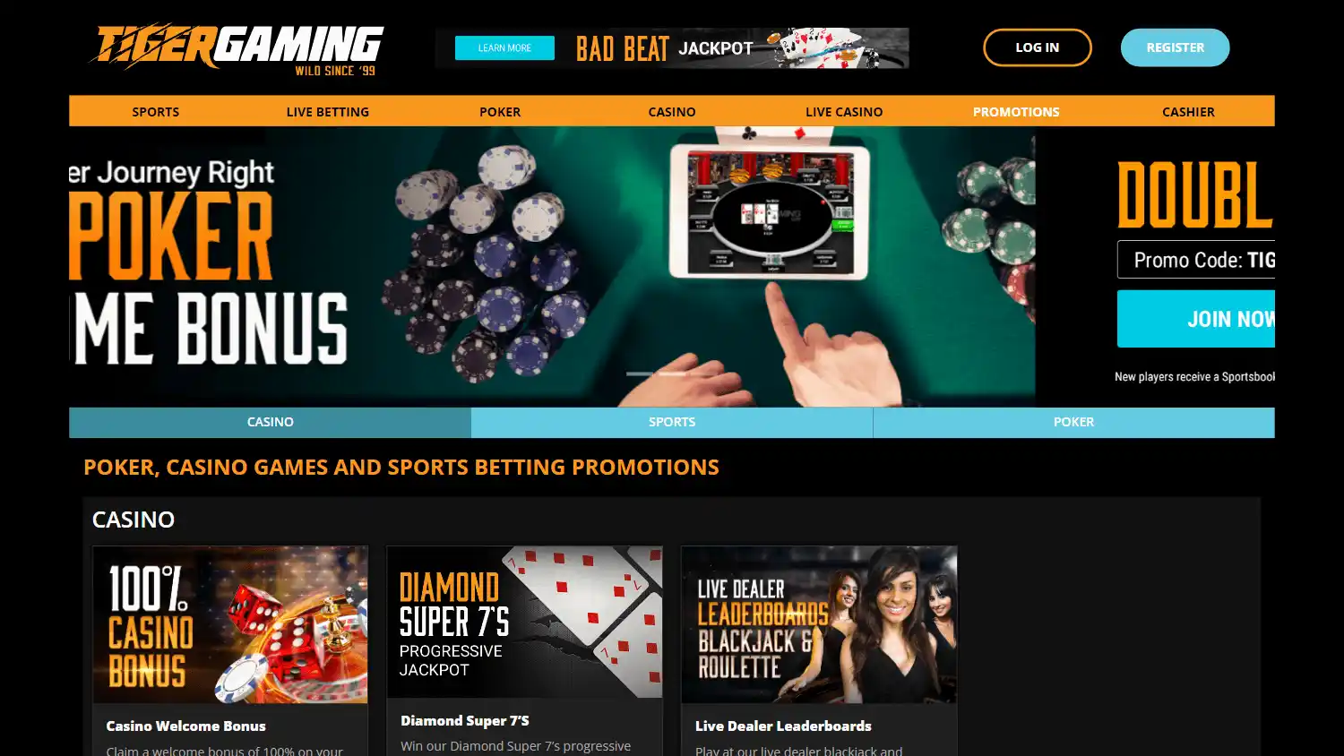 TigerGaming Casino screenshot 3