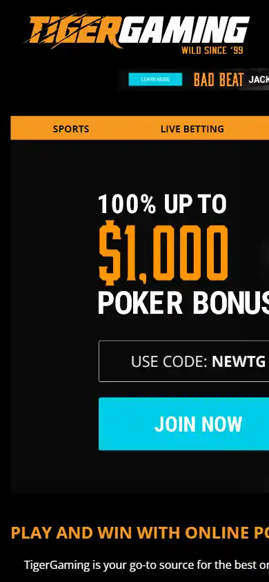 TigerGaming Casino screenshot 4