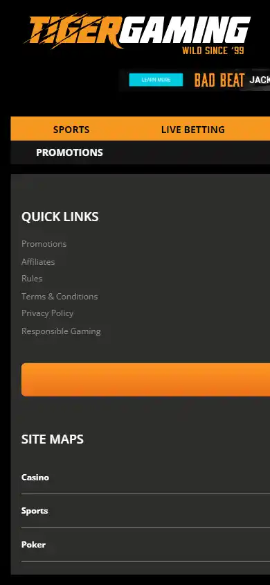 TigerGaming Casino screenshot 5