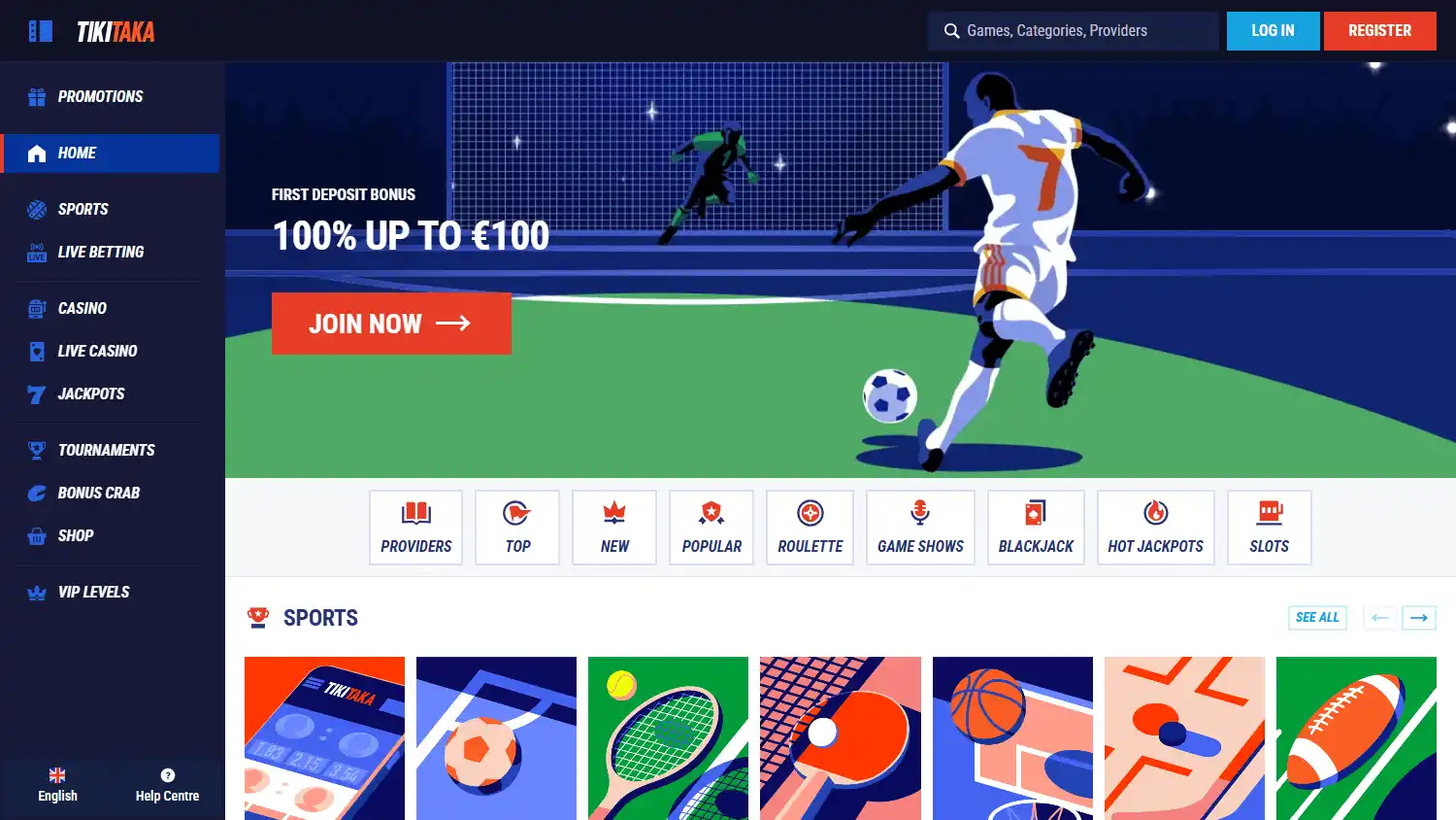 TikiTaka Casino screenshot 1