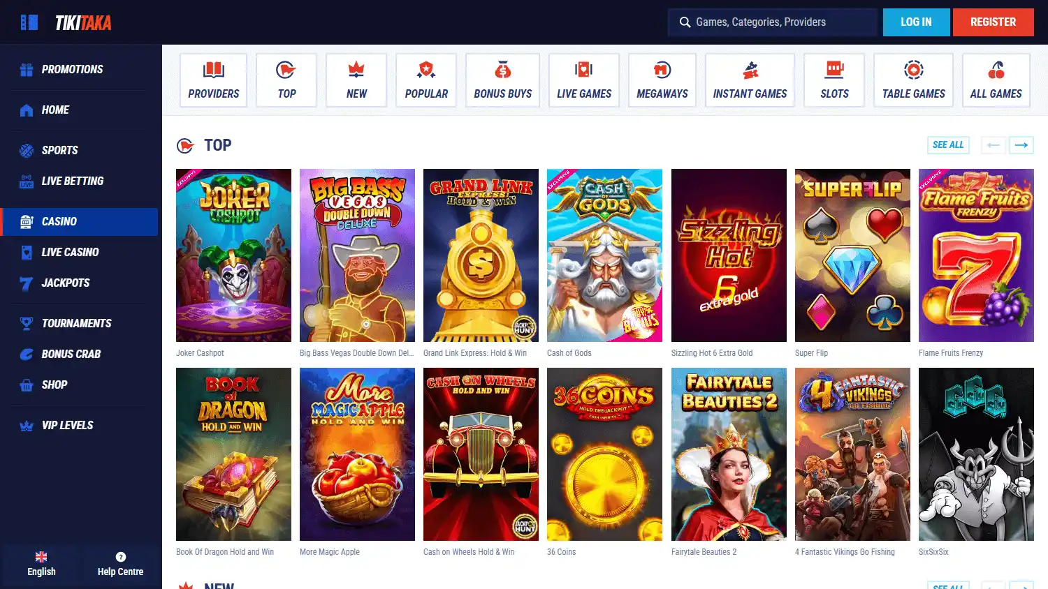 TikiTaka Casino screenshot 2
