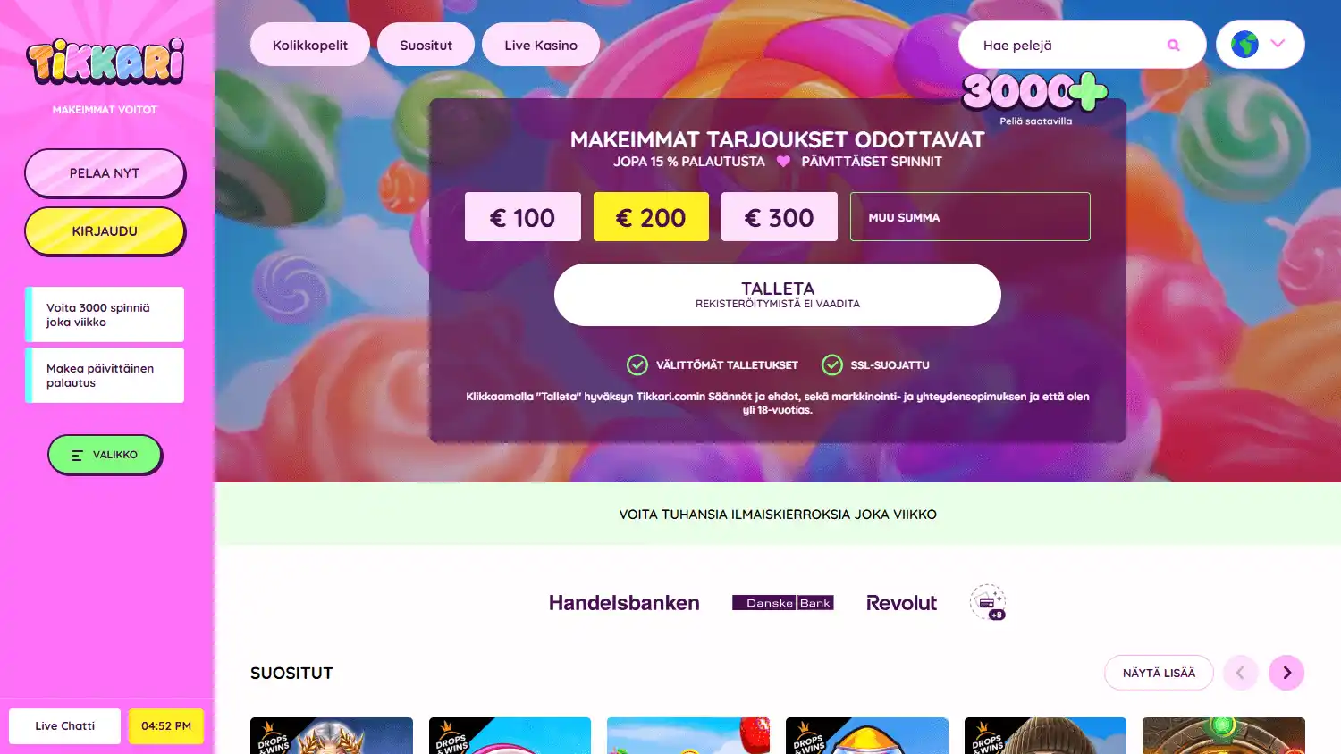 Tikkari Casino screenshot 1