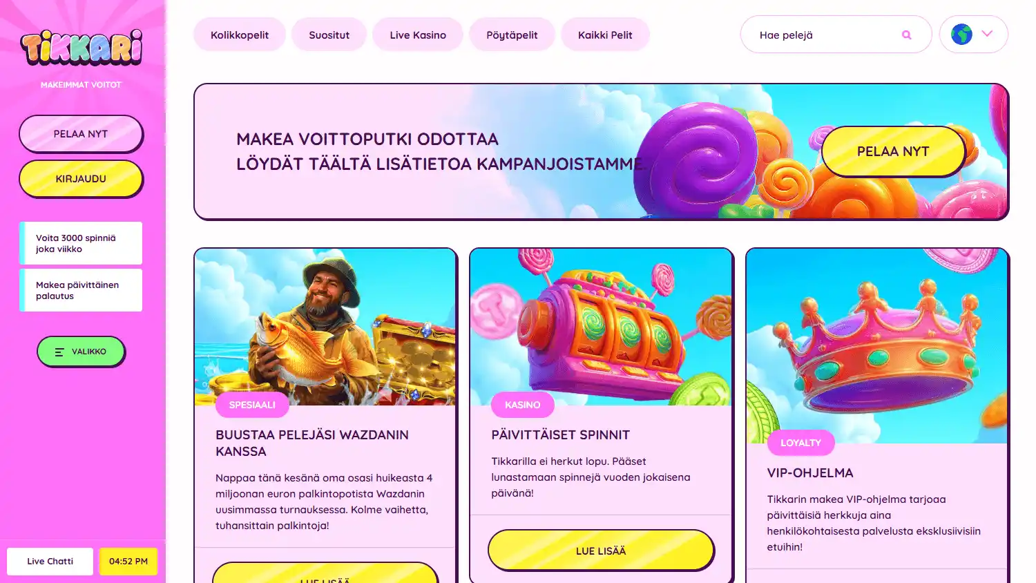 Tikkari Casino screenshot 3