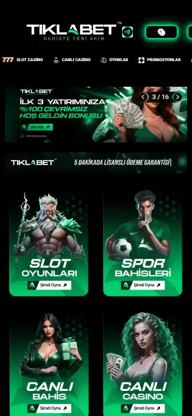 Tiklabet Casino screenshot 4