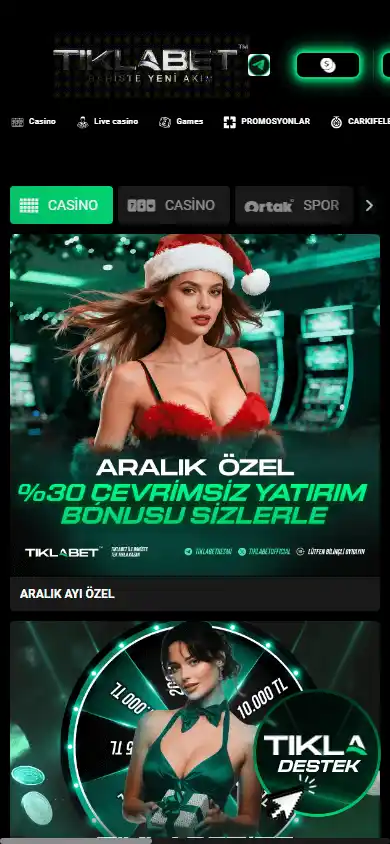 Tiklabet Casino screenshot 5