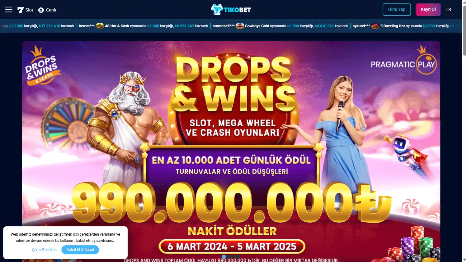 tikobet.io Casino screenshot 1
