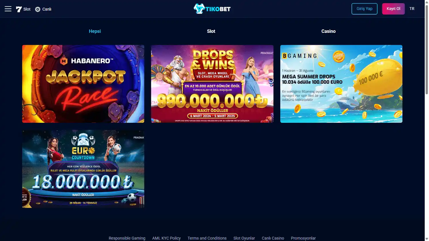 tikobet.io Casino screenshot 3