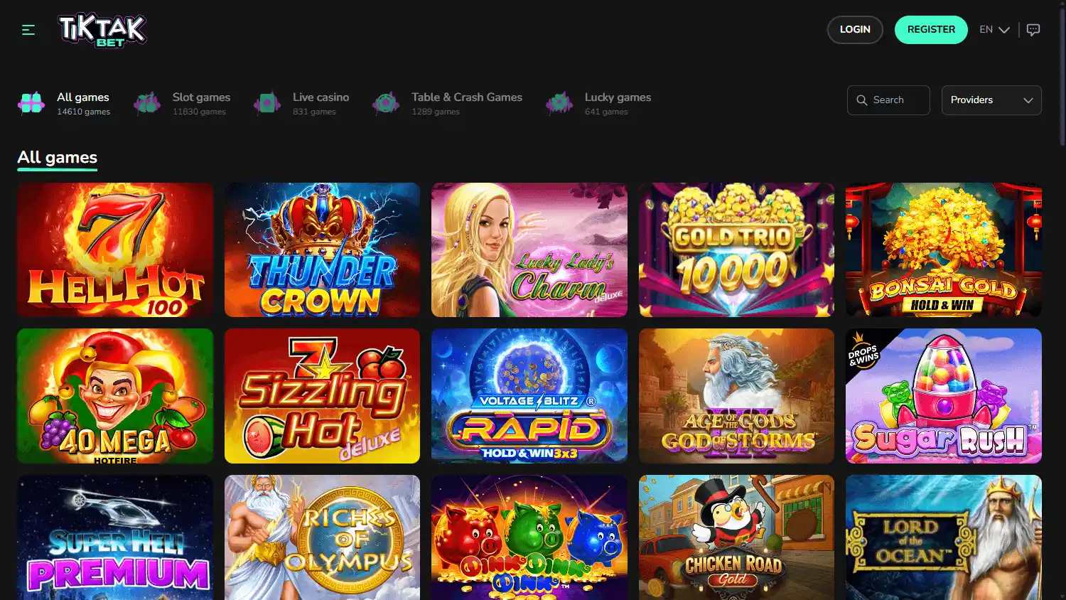 TikTak Bet Casino screenshot 2