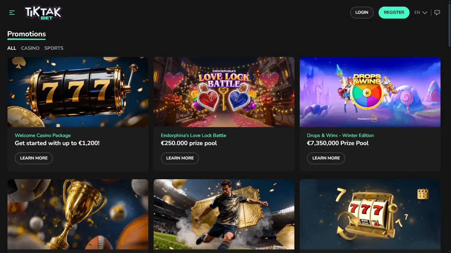 TikTak Bet Casino screenshot 3