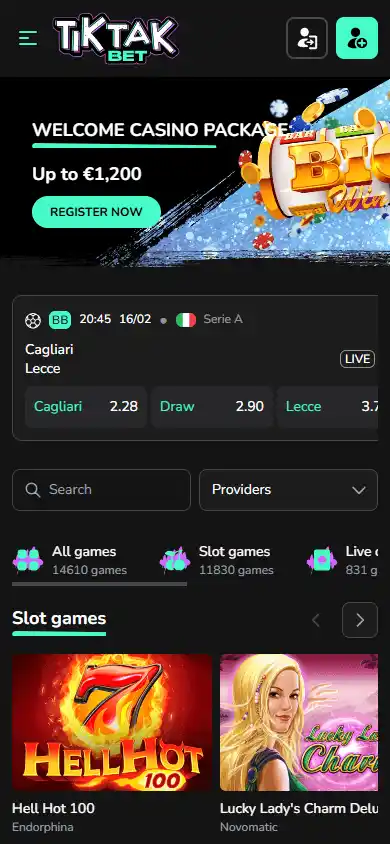 TikTak Bet Casino screenshot 4