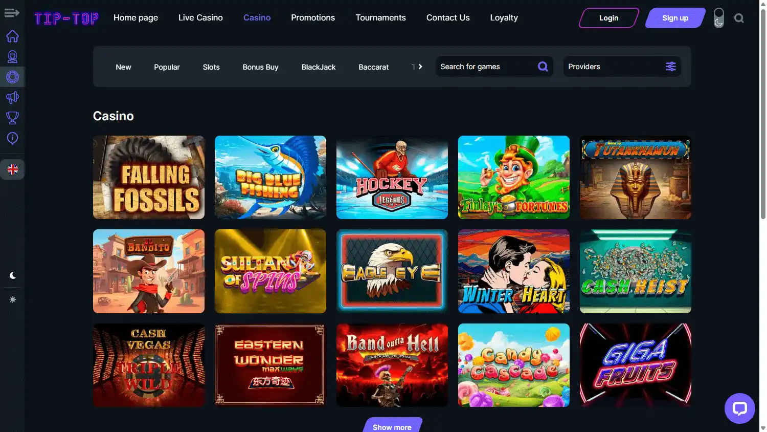 Tip-Top Casino screenshot 2
