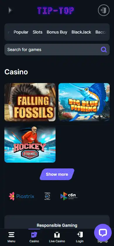Tip-Top Casino screenshot 5