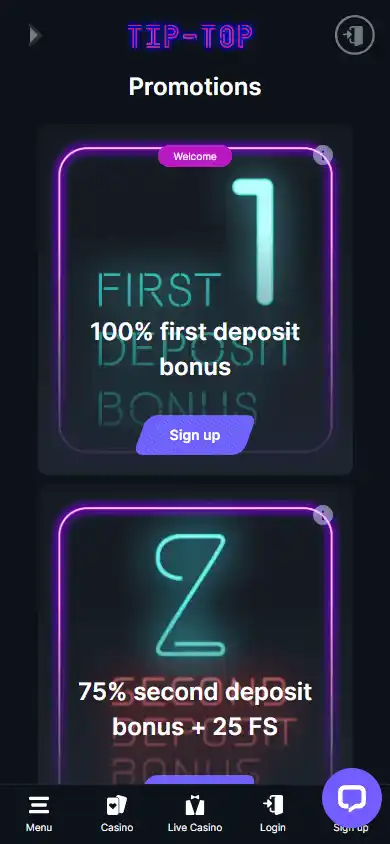 Tip-Top Casino screenshot 6