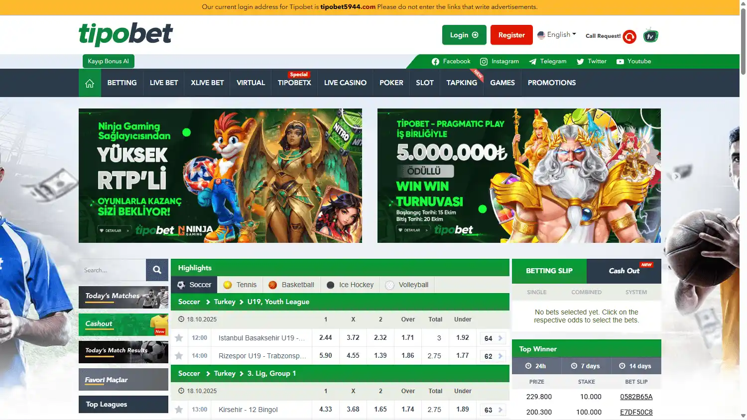 Tipobet365 Casino screenshot 1
