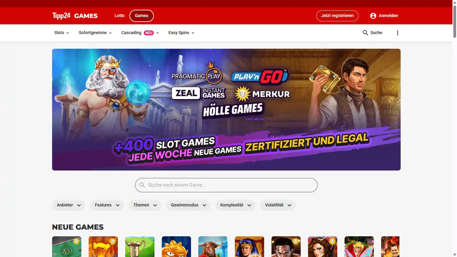 Tipp24 Casino DE screenshot 1