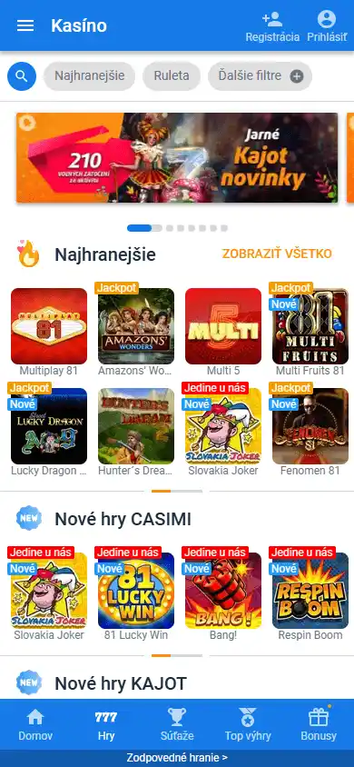 Tipsport Casino SK screenshot 5