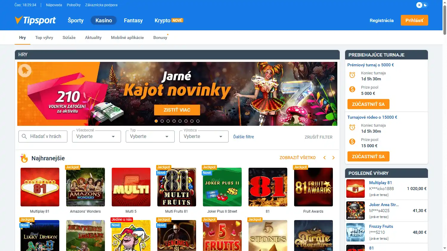 Tipsport Casino screenshot 3