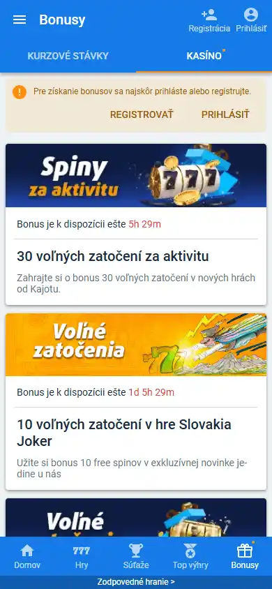 Tipsport Casino screenshot 7