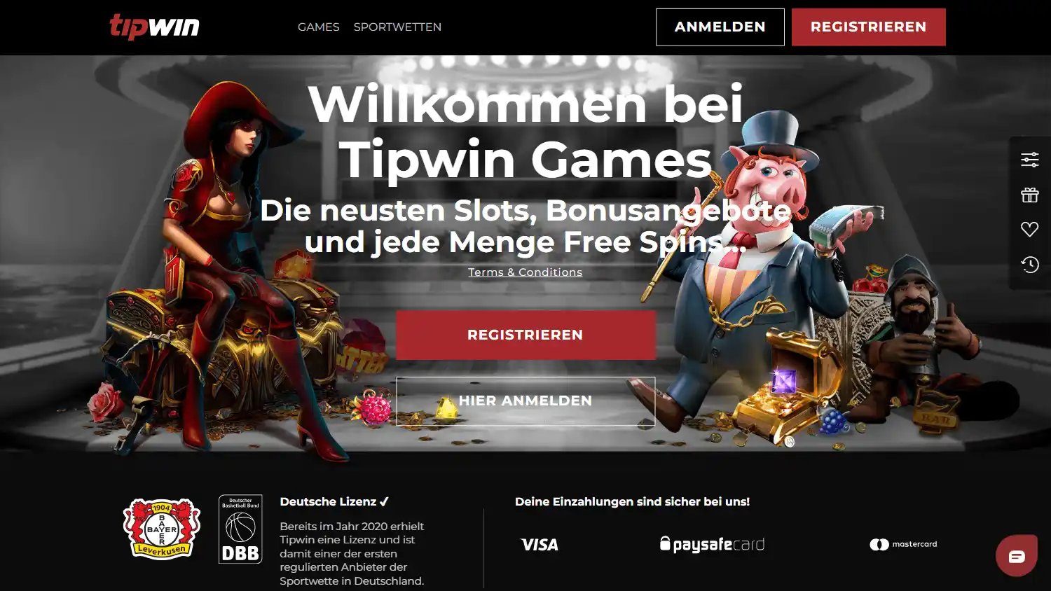 Tipwin Casino DE screenshot 1