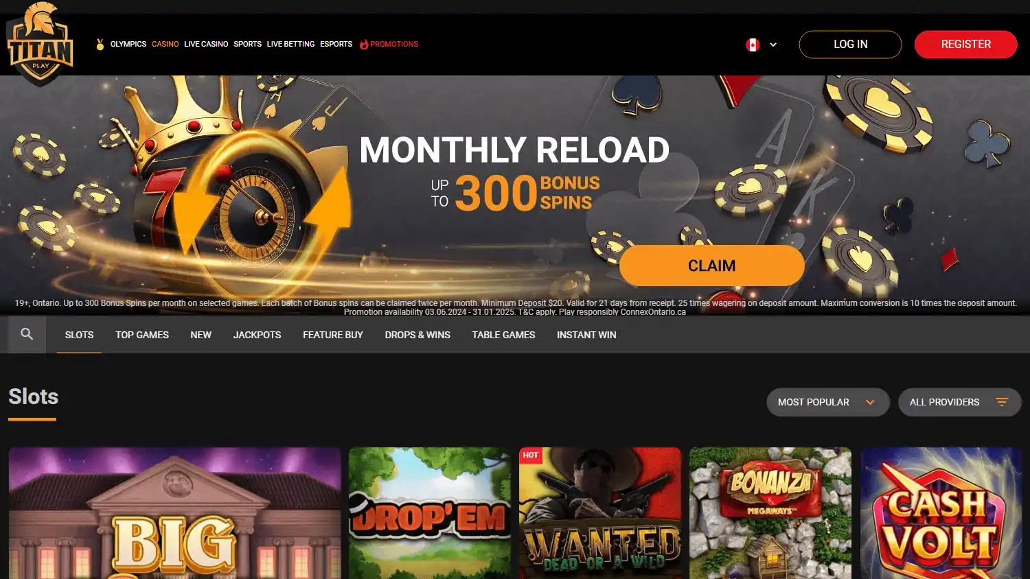 Titan Play Casino screenshot 2
