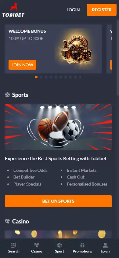 Tobibet Casino screenshot 4