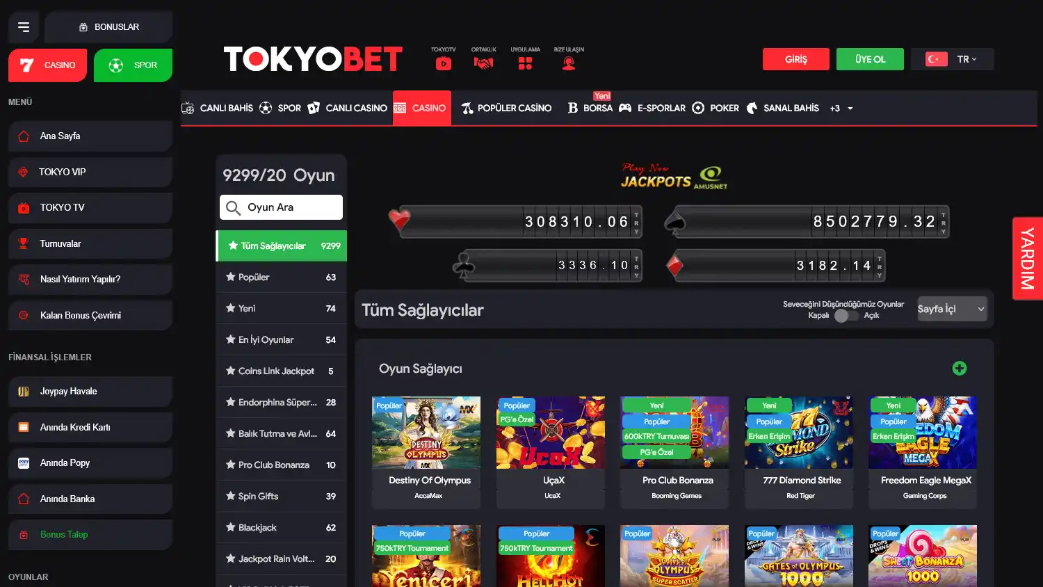 TokyoBet Casino screenshot 2