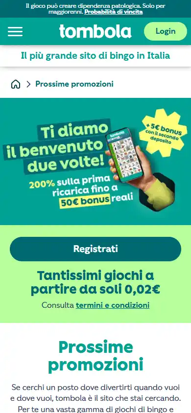 Tombola Casino IT screenshot 6