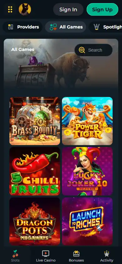 TombRiches Casino screenshot 5