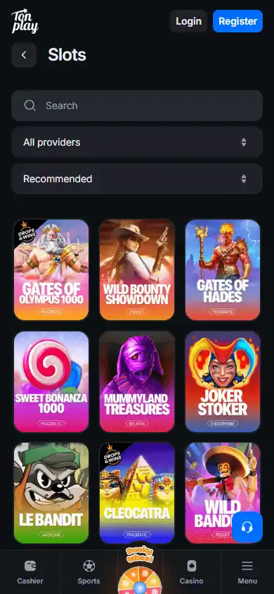 Tonplay Casino screenshot 4