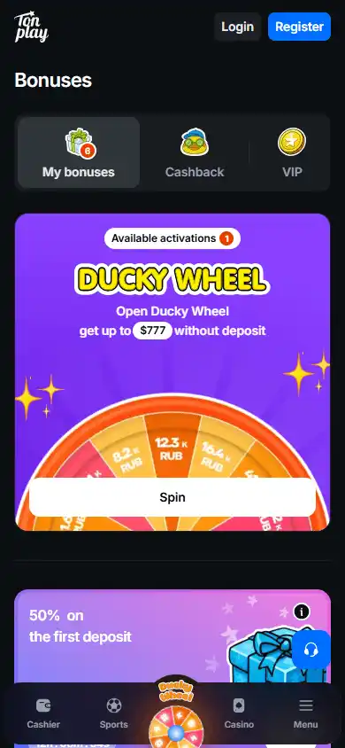 Tonplay Casino screenshot 6