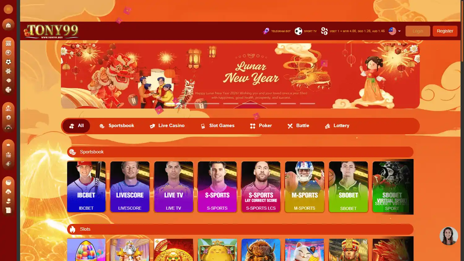 Tony99 Casino screenshot 1