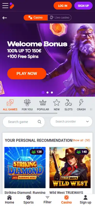 TonyBet Casino screenshot 5
