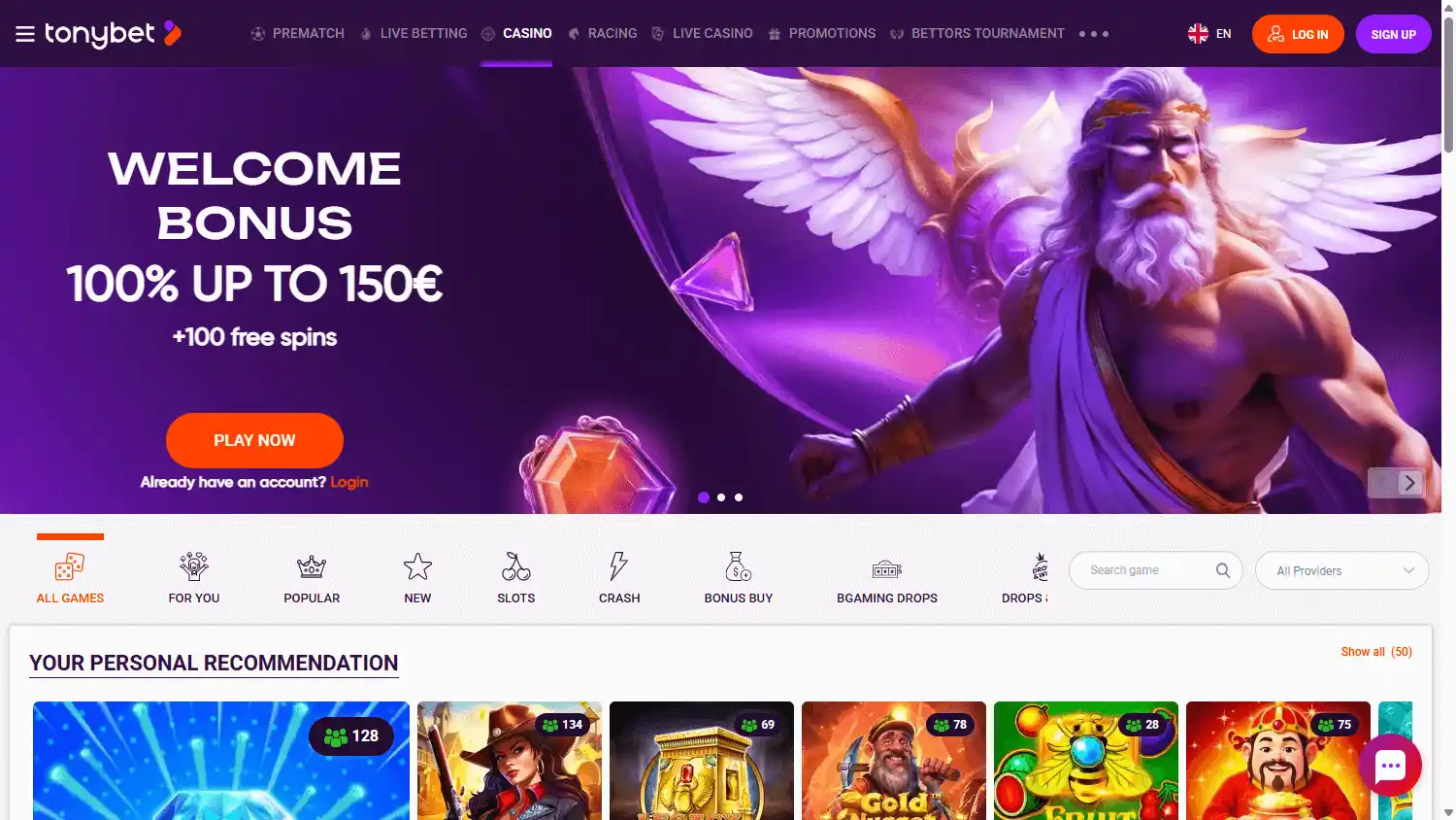 Tonybet Casino ES screenshot 3