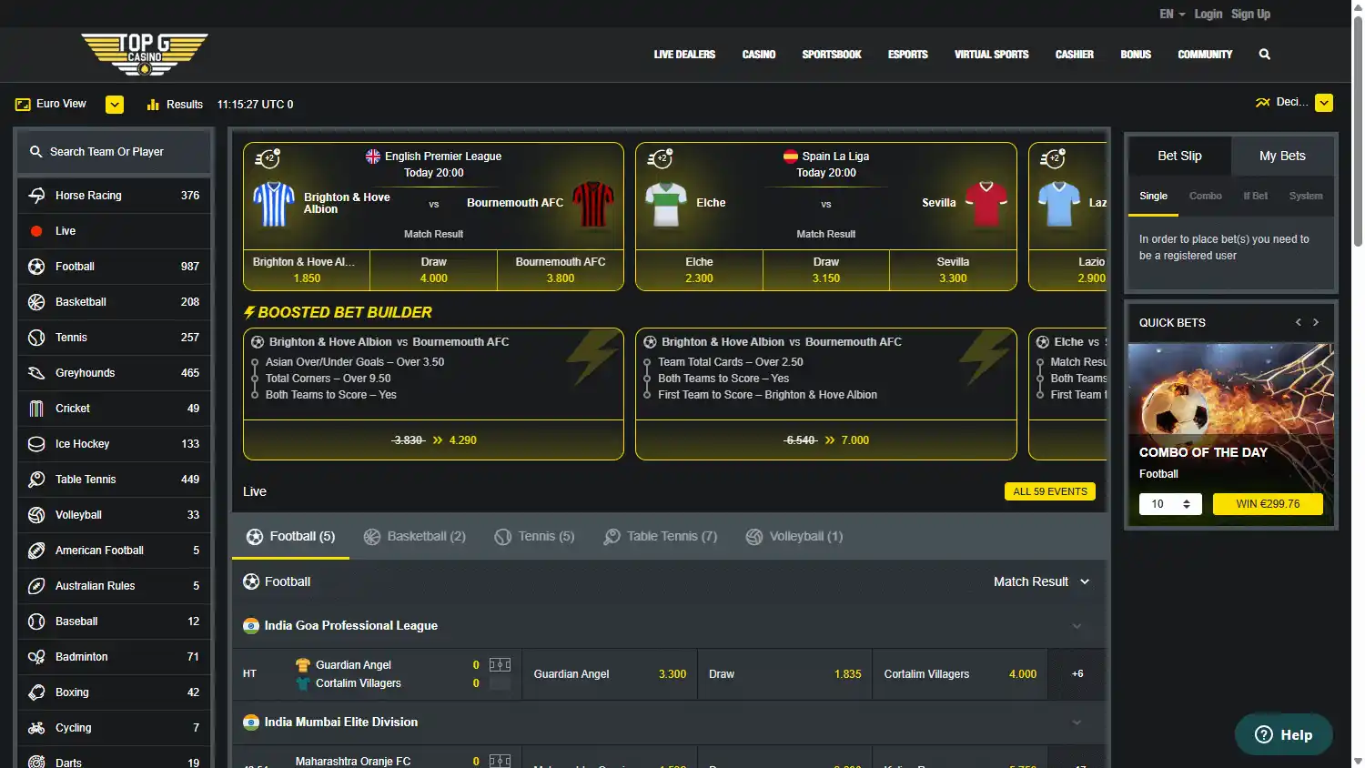 Top G Casino screenshot 1