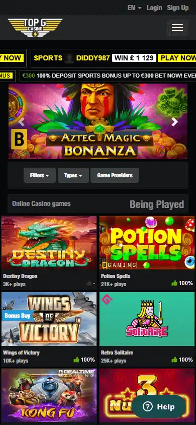 Top G Casino screenshot 4