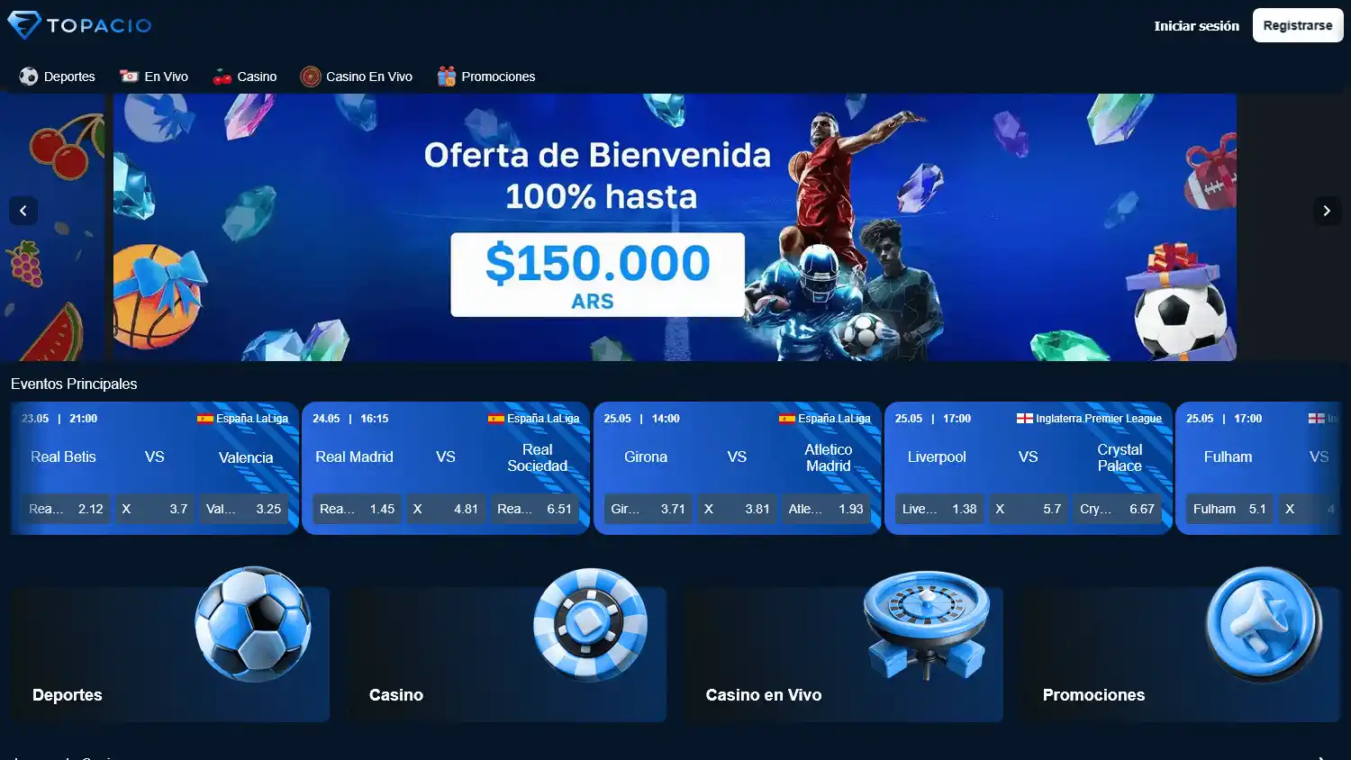 Topacio Casino screenshot 1