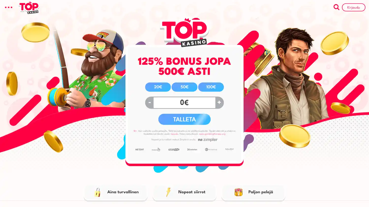 Topkasino Casino screenshot 1