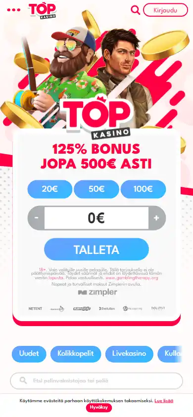 Topkasino Casino screenshot 2