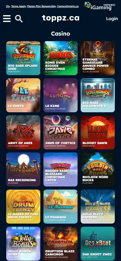 Toppz Casino screenshot 4