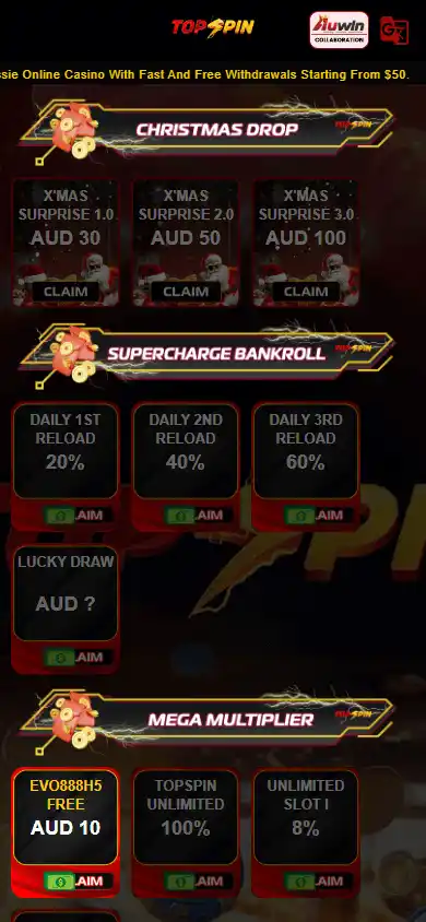 Topspin Casino screenshot 3