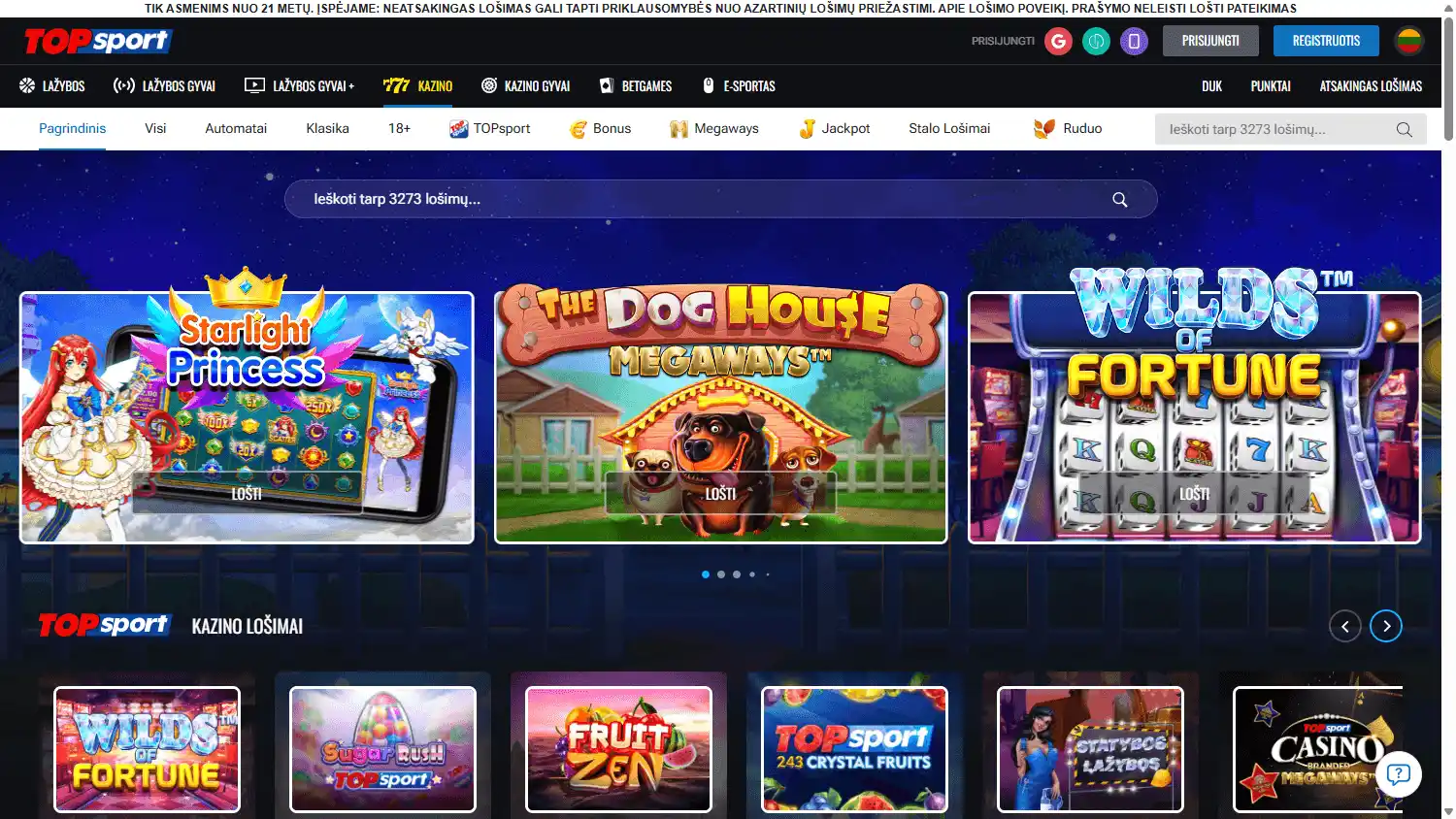 TOPsport Casino screenshot 2