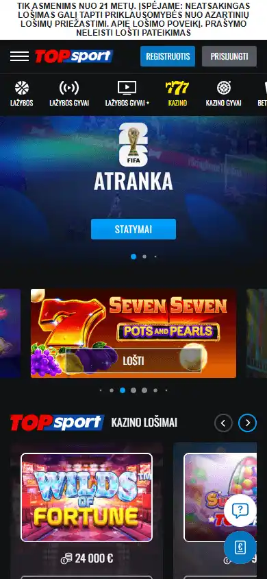 TOPsport Casino screenshot 3